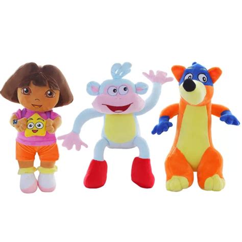 NEW DORA THE Explorer Swiper Fox Boots Monkey Plush Toy Stuffed Doll ...