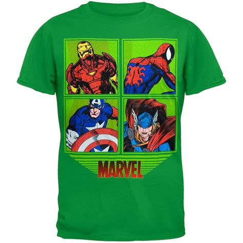 Marvel - Marvel Heroes - Framed Characters Youth T-Shirt - Walmart.com - Walmart.com