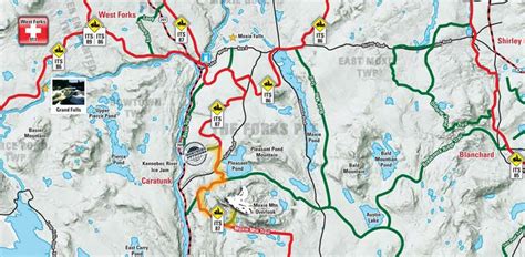 Snowmobiling to Moxie Mountain Overlook in Caratunk, Maine