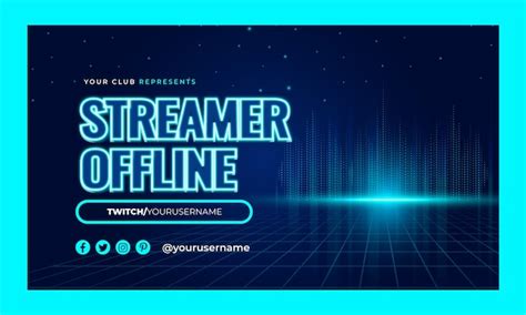 Free Vector | Gradient electronic music twitch background