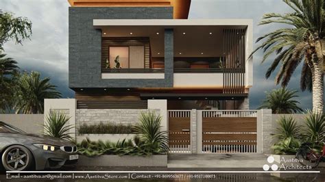 Beautiful 3D Modern Elevation - Duplex Design Walkthrough by Aastitva Visualizers - YouTube