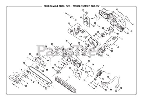 Echo CCS-58V (107174001) - Echo Chainsaw Parts, 58V Battery, Revision 12 (2019-02) General ...