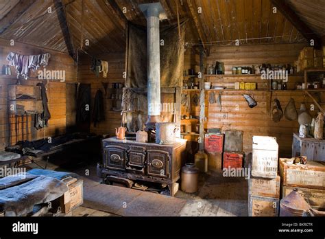 Interior of Ernest Shackleton's hut, Cape Royds, Ross Island, Antarctica Stock Photo - Alamy