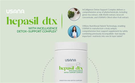 Amazon.com: USANA Hepasil DTX with InCelligence Detox-Support Complex ...