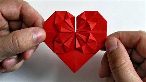 How to make a Paper Heart 💗 Easy Origami Heart Folding Instructions ...