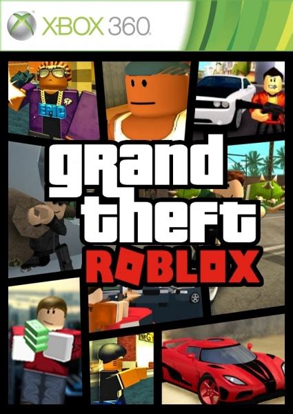 Grand Theft Roblox Xbox 360 Box Art Cover by Alex Gozdecki