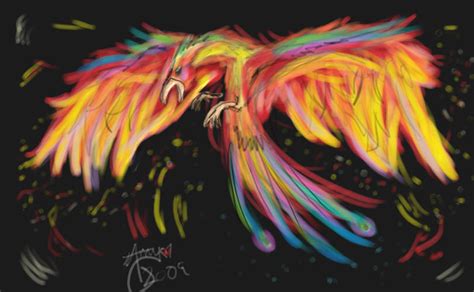 Rainbow Phoenix by Chi-Bird on DeviantArt