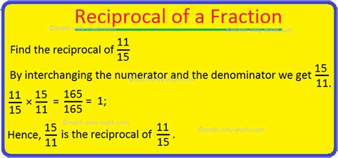 Reciprocal of a Fraction | Multiply the Reciprocal of the Divisor