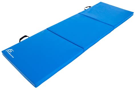Prosource Fit Tri-Fold Folding Thick Exercise Mat 6’x2’ with Carrying Handles for MMA ...