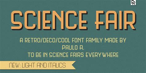 Science Fair Font Family (4 styles) by Paulo R