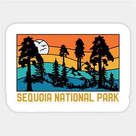 Vintage Sequoia National Park Souvenir Retro Sequoia Tree - Sequoia ...