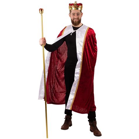 Buy Tigerdoe King Costume-3 Pc Medieval Adult Costume Set- King Crown ...