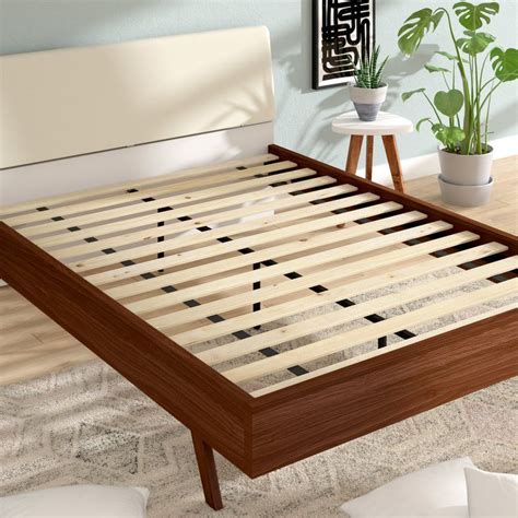 Attached Solid Wood Bed Support Slats - Bunkie Board | Solid wood platform bed, Wood platform ...