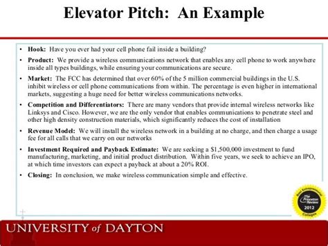 ELEVATOR PITCH EXAMPLES - alisen berde