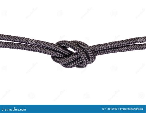 Black rope knot isolation stock photo. Image of lynch - 111018988