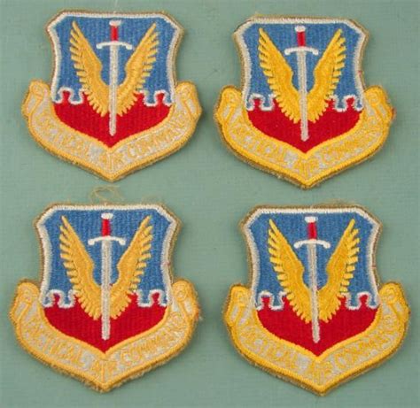 4 Piece Lot USAF Tactical Air Command PATCHES 1990s Era