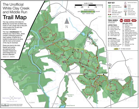 White Clay Creek State Park Trail Map - Printable Map