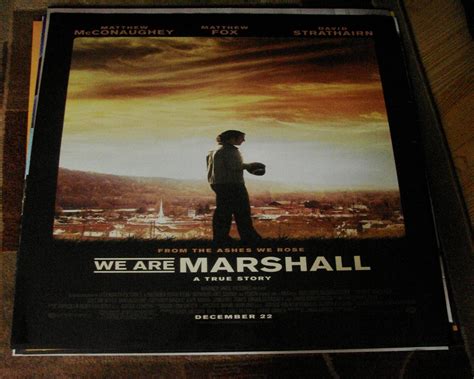 WE ARE MARSHALL ORIGINAL 27x40 MOVIE POSTER (2006) MCCONAUGHEY & FOX ...