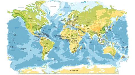 Premium Photo | A world map shows the political boundaries of each ...