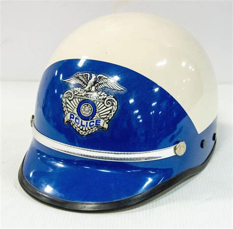 VINTAGE POLICE MOTORCYCLE HELMET