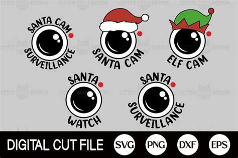 Santa Cam SVG Bundle, 2020, Christmas Ornament DXF (1057545)