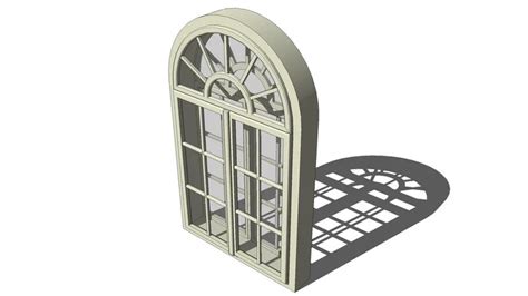 Arched window | 3D Warehouse | Arched windows, Warehouse windows, Space ...