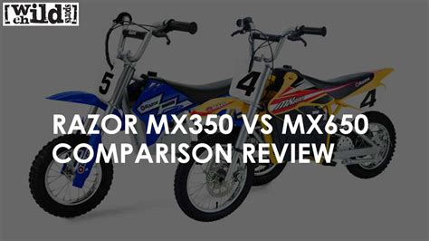 Razor MX350 VS MX650 Comparison Review - Wild Child Sports