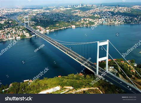 Aerial View Bosphorus Bridge Stock Photo (Edit Now) 458451355