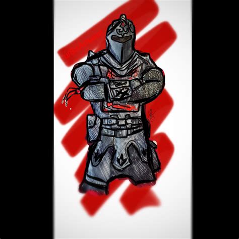 Black Knight Drawing that I made. Hope you enjoy! : FortNiteBR