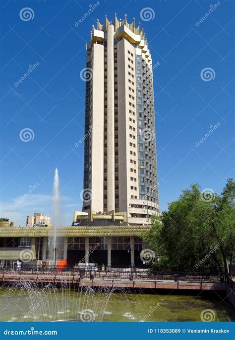 Almaty - Hotel Kazakhstan editorial stock image. Image of tower - 118353089