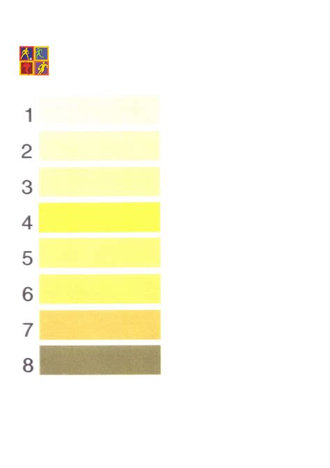 Simple Urine Color Chart Free Download