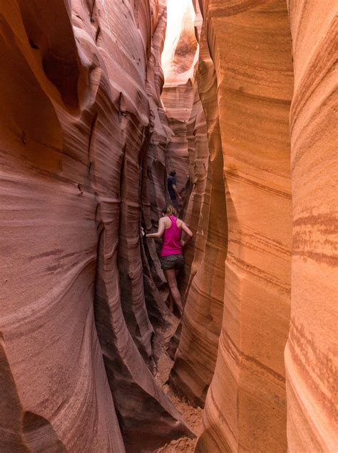 Squeezing through the Slot Canyons of Grand Staircase-Escalante National Monument Bryce Canyon ...