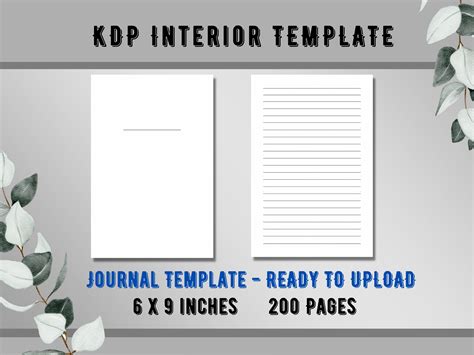 KDP Interior Template - Journal Graphic by floradigitaldesigns · Creative Fabrica