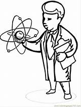Scientist Coloring Pages To Print sketch template