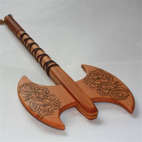 Toy wooden viking axe | Etsy | Wooden sword, Viking axe, Wooden toys plans