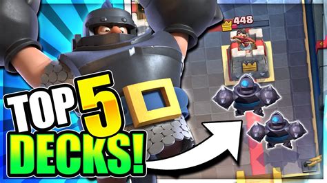 TOP 5 BEST MEGA KNIGHT DECKS in CURRENT META!! - Clash Royale Best Mega Knight Deck 2020 - YouTube