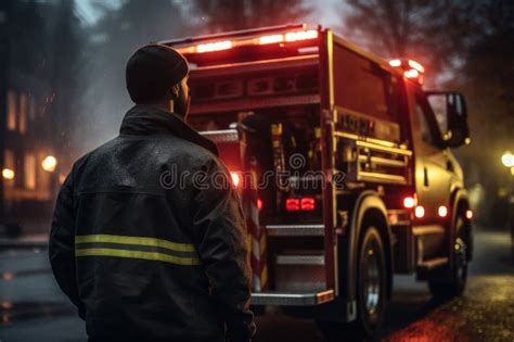 Emergency Rescue Person, Fire Truck Stock Image - Image of fighter, person: 304597357