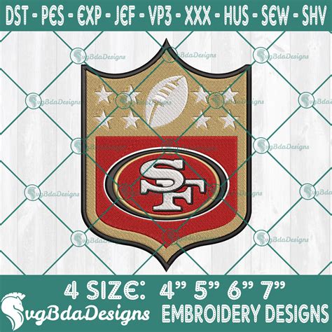 San Francisco 49ers Logo NFL Embroidery Designs