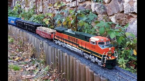 Saturday G-scale fever - garden model trains with superb sound! - YouTube