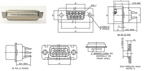 MIL-DTL-24308 DB25 Connector Pinout, Datasheet and Specs