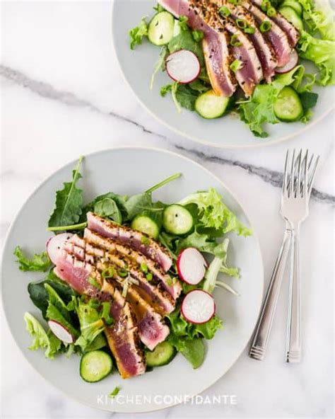 Seared Ahi Tuna Salad | Kitchen Confidante