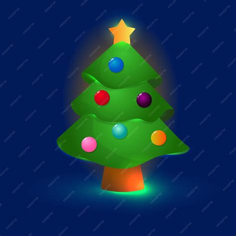 Premium Vector | Magic christmas tree