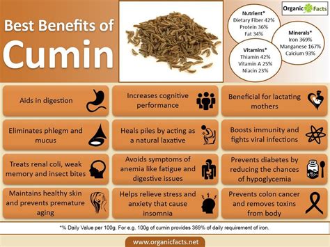 The health benefits of cumin include its ability to aid in digestion, improving immunity and ...