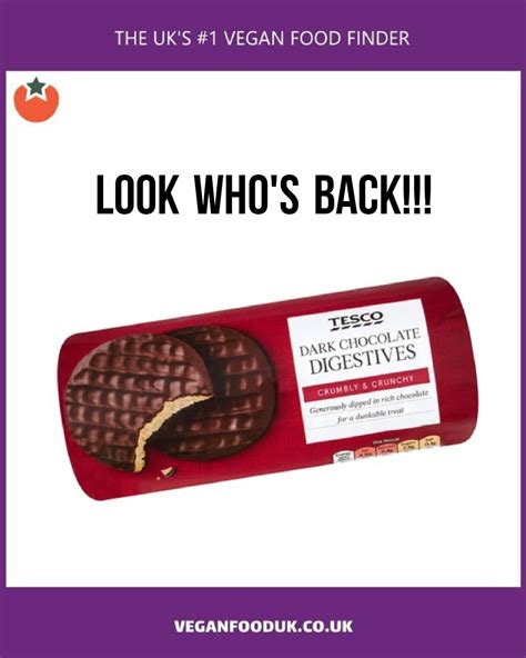 Dark Chocolate Digestives Return to Tesco | Vegan Food UK