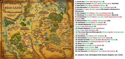 Etymology map: Bree Edition : r/lotro