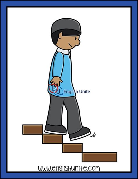 Preposition of Movement - Down | Prepositions, Clip art, Teacher clipart