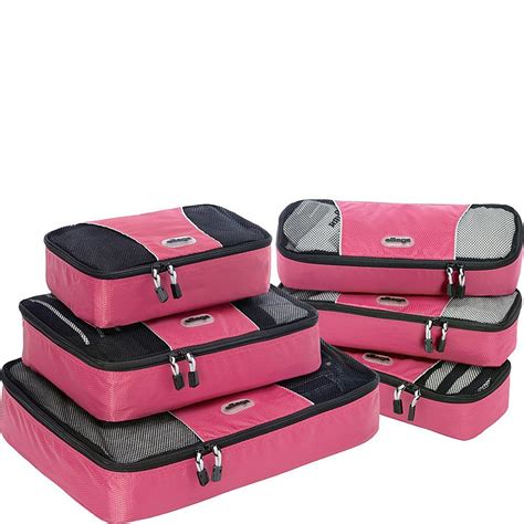 eBags Classic 6pc Packing Cubes (Raspberry) | Packing luggage, Packing ...