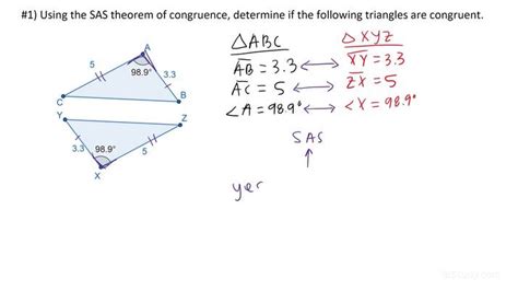 How to Prove Triangles are Congruent Using SAS | Geometry | Study.com