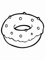 Donut Coloring Page Printable sketch template