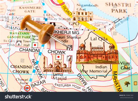 Red Fort Delhi Map